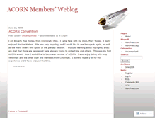 Tablet Screenshot of acornmembers.wordpress.com