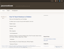 Tablet Screenshot of jasonxwlowe.wordpress.com
