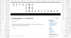 Desktop Screenshot of inheritanceconference.wordpress.com