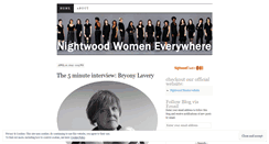 Desktop Screenshot of nightwoodtheatreblog.wordpress.com