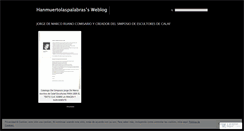 Desktop Screenshot of hanmuertolaspalabras.wordpress.com