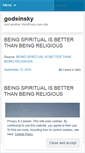 Mobile Screenshot of godsinsky.wordpress.com
