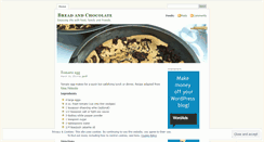 Desktop Screenshot of breadnchocolate.wordpress.com