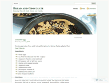Tablet Screenshot of breadnchocolate.wordpress.com