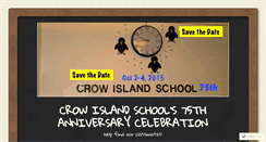 Desktop Screenshot of crowisland75th.wordpress.com