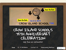 Tablet Screenshot of crowisland75th.wordpress.com