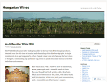 Tablet Screenshot of hungarianwines.wordpress.com