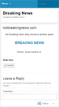 Mobile Screenshot of hotbreakingnews.wordpress.com