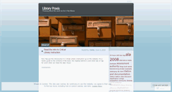 Desktop Screenshot of librarypraxis.wordpress.com