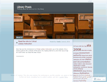 Tablet Screenshot of librarypraxis.wordpress.com