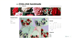 Desktop Screenshot of chikchikhandmade.wordpress.com