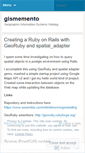 Mobile Screenshot of gismemento.wordpress.com