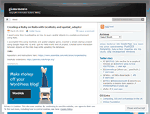 Tablet Screenshot of gismemento.wordpress.com