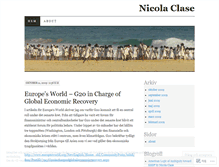 Tablet Screenshot of nicolaclase.wordpress.com