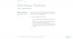 Desktop Screenshot of efemeraspartidas.wordpress.com