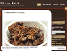 Tablet Screenshot of killitandpickit.wordpress.com