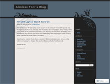 Tablet Screenshot of aimlesstom.wordpress.com