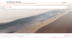 Desktop Screenshot of incidentalmuses.wordpress.com