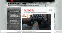 Desktop Screenshot of highfivesarefree.wordpress.com