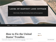 Tablet Screenshot of lauraofharvestlane.wordpress.com