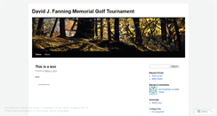 Desktop Screenshot of fanningmemorial.wordpress.com