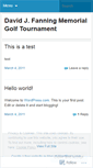 Mobile Screenshot of fanningmemorial.wordpress.com