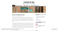 Desktop Screenshot of franklinstreetbiz.wordpress.com