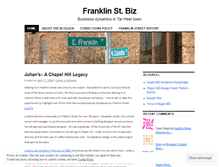 Tablet Screenshot of franklinstreetbiz.wordpress.com