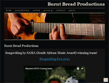 Tablet Screenshot of burntbreadproductions.wordpress.com