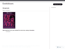 Tablet Screenshot of exotickisses.wordpress.com