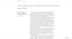 Desktop Screenshot of conquerorofallworldsonline.wordpress.com