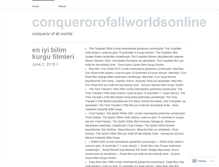 Tablet Screenshot of conquerorofallworldsonline.wordpress.com