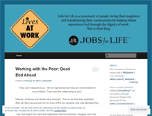 Tablet Screenshot of jobsforlife.wordpress.com