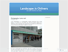 Tablet Screenshot of landscapeischilvers.wordpress.com