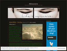 Tablet Screenshot of lifeismycanvas.wordpress.com
