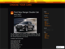 Tablet Screenshot of chooseyourcars.wordpress.com