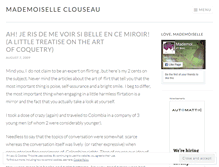 Tablet Screenshot of mademoiselleclouseau.wordpress.com