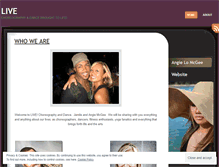 Tablet Screenshot of livedance.wordpress.com