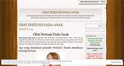 Desktop Screenshot of obatpertusispadaanak.wordpress.com