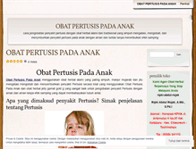 Tablet Screenshot of obatpertusispadaanak.wordpress.com