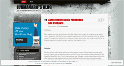 Desktop Screenshot of lukmanarif.wordpress.com