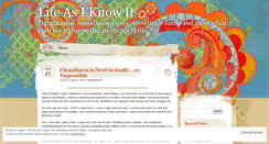 Desktop Screenshot of lifeasiknowit37.wordpress.com