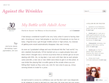 Tablet Screenshot of againstthewrinkles.wordpress.com