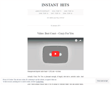 Tablet Screenshot of instanthits.wordpress.com