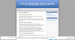 Desktop Screenshot of hajjumrah.wordpress.com