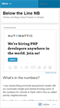 Mobile Screenshot of belowthelinenb.wordpress.com