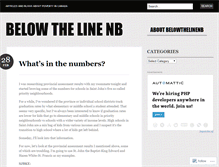 Tablet Screenshot of belowthelinenb.wordpress.com