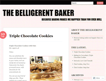 Tablet Screenshot of belligerentbaker.wordpress.com