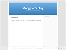 Tablet Screenshot of morgypoo.wordpress.com