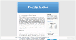 Desktop Screenshot of pineridgeres.wordpress.com